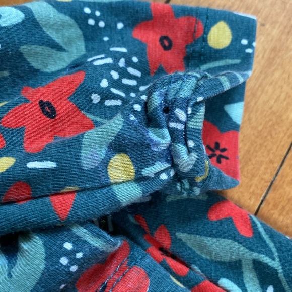 Hanna Andersson pointsetta pattern skater dress, size 100/4t. - Picture 5 of 6